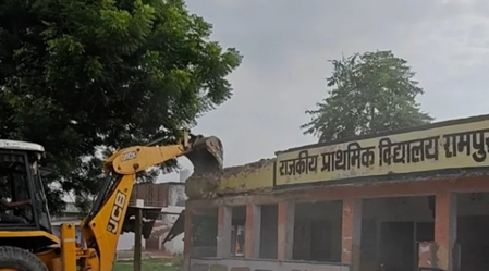 New govt primary school building comes up in Jaipur days after CJP flagged condition New govt primary school building comes up in Jaipur days after CJP flagged condition