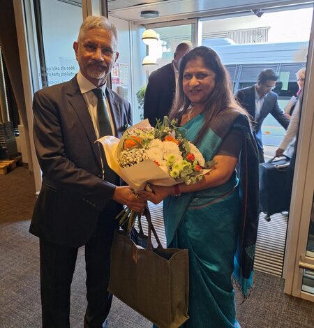 EAM Jaishankar arrives in Poland EAM Jaishankar arrives in Poland