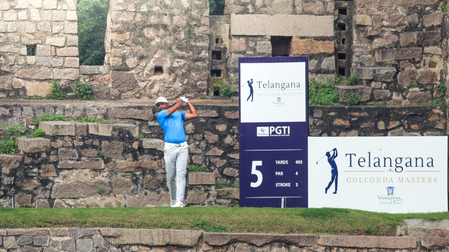 Telangana Golconda Masters: Vishesh Sharma and Amardeep Malik share lead halfway Telangana Golconda Masters: Vishesh Sharma and Amardeep Malik share lead halfway