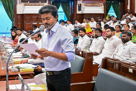 Tamil Nadu CM Vijay calls for life rooted in dharma, love, virtue on Krishna Jayanthi Tamil Nadu CM Vijay calls for life rooted in dharma, love, virtue on Krishna Jayanthi