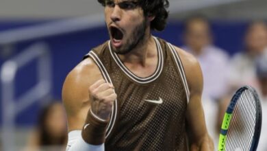 US Open: Alcaraz advances to third round after dropping first set
