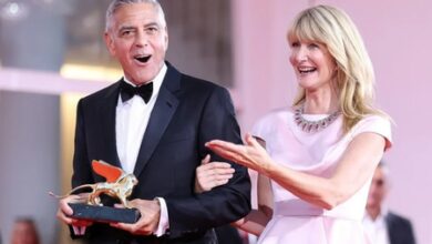 Laura Dern fetes ‘one of a kind’ George Clooney with Golden Lion