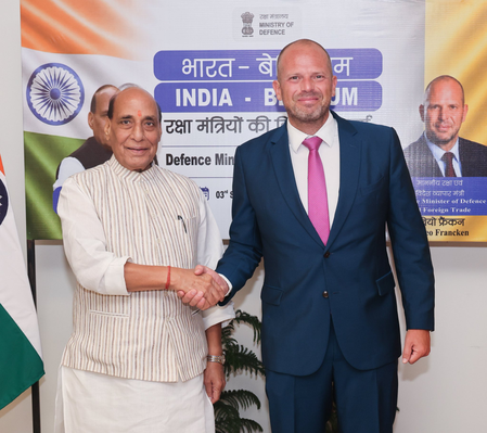 Rajnath Singh, Belgian counterpart Francken review defence ties, industrial cooperation