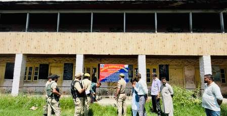 J&K Police attaches properties belonging to banned Jamaat-e-Islami in Sopore J&K Police attaches properties belonging to banned Jamaat-e-Islami in Sopore