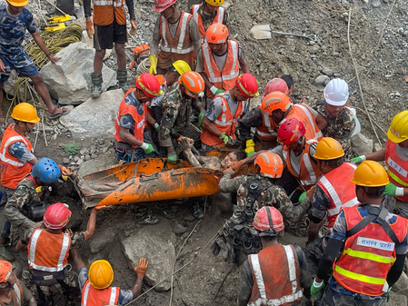 Miracle rescue: Two workers pulled out alive from Trishuli 3A tunnel in Nepal Miracle rescue: Two workers pulled out alive from Trishuli 3A tunnel in Nepal