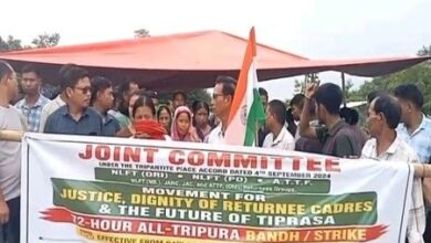 Surrendered Tripura militants launch 72-hour National Highway, rail blockade over rehabilitation demands