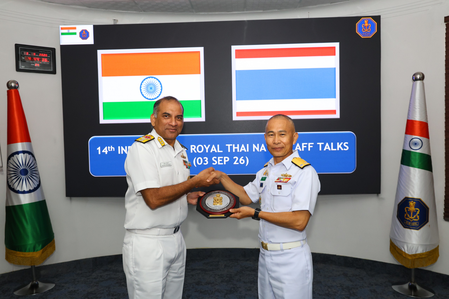 Navies of India and Thailand reaffirm commitment to capacity building, training Navies of India and Thailand reaffirm commitment to capacity building, training