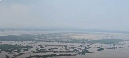 Bihar flood: Samrat Choudhary conducts aerial survey as Son barrage discharge rises Bihar flood: Samrat Choudhary conducts aerial survey as Son barrage discharge rises