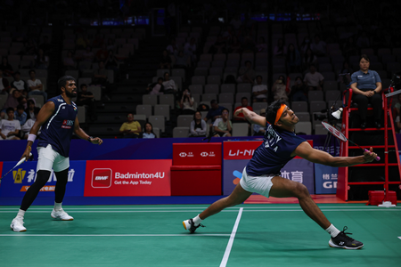 Satwiksairaj Rankireddy-Chirag Shetty storm into China Masters semifinals (Ld) Satwiksairaj Rankireddy-Chirag Shetty storm into China Masters semifinals (Ld)