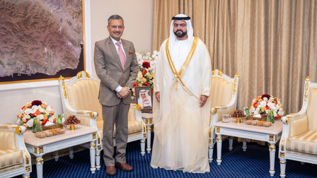 Indian Ambasador and Crown Prince of Fujairah discuss ways to deepend India-UAE ties