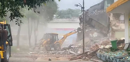 UP Administration demolishes illegal mosque in Saharanpur; Imran Masood to move SC UP Administration demolishes illegal mosque in Saharanpur; Imran Masood to move SC
