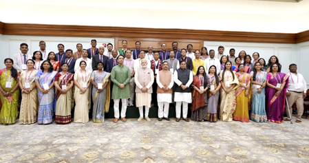 PM Modi interacts with National Teachers’ Award winners; discusses innovative teaching, student confidence PM Modi interacts with National Teachers’ Award winners; discusses innovative teaching, student confidence