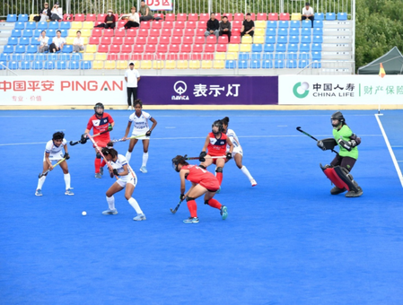 Women’s Jr Asia Cup: India begin title defence with 4-1 win over South Korea Women’s Jr Asia Cup: India begin title defence with 4-1 win over South Korea