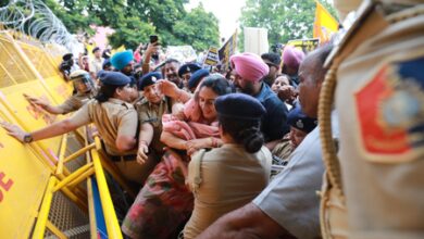 Akali Dal activists seek bribery case registration against Punjab CM’s wife Akali Dal activists seek bribery case registration against Punjab CM’s wife