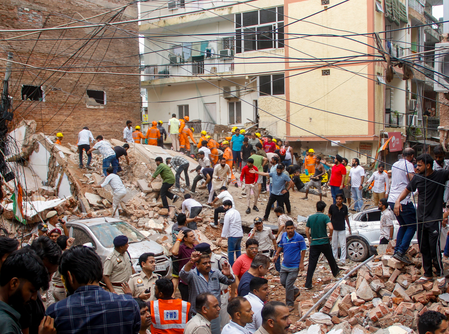 PM Modi expresses grief over loss of life in Delhi building collapse PM Modi expresses grief over loss of life in Delhi building collapse