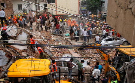 Delhi building collapse: 1 dead, six people rescued; Congress, AAP seek accountability Delhi building collapse: 1 dead, six people rescued; Congress, AAP seek accountability