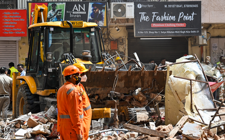 Two MP students killed in Delhi building collapse Two MP students killed in Delhi building collapse