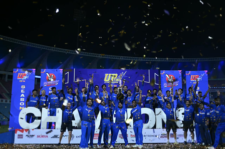 Rinku’s Meerut Mavericks beat Bhuvneshwer’s Lucknow Falcons to lift UPT20 trophy Rinku’s Meerut Mavericks beat Bhuvneshwer’s Lucknow Falcons to lift UPT20 trophy