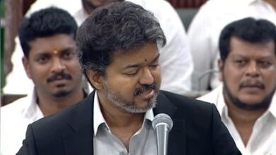 Vijay accuses DMK of corruption, warns against derogatory remarks on women Vijay accuses DMK of corruption, warns against derogatory remarks on women