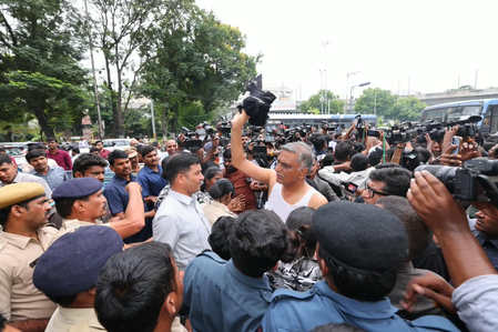 BRS leaders detained amid ruckus at Telangana Assembly entrance BRS leaders detained amid ruckus at Telangana Assembly entrance