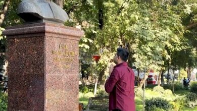 Rajya Sabha MP Raghav Chadha pays tribute at Shastri Memorial in Tashkent