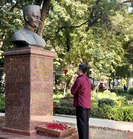 Rajya Sabha MP Raghav Chadha pays tribute at Shastri Memorial in Tashkent Rajya Sabha MP Raghav Chadha pays tribute at Shastri Memorial in Tashkent