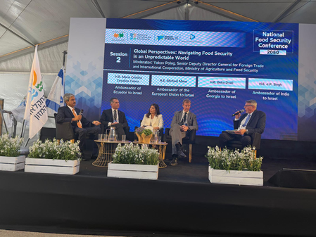 India highlights comprehensive approach to food security at panel discussion in Israel India highlights comprehensive approach to food security at panel discussion in Israel
