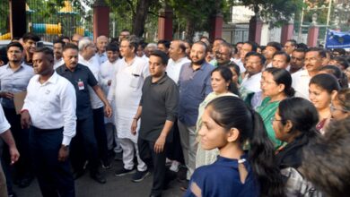 Ahead of PM Modi’s Vadodara visit, ‘Namo for Viksit Bharat’ padayatra draws citizens Ahead of PM Modi’s Vadodara visit, ‘Namo for Viksit Bharat’ padayatra draws citizens