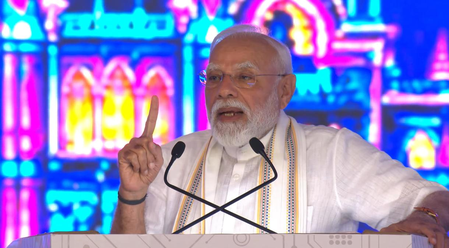 PM Modi takes ‘naraz fufa ji’ swipe at Opposition in Gujarat, says India’s youth stand with ‘sach ki hunkar’ (Ld)