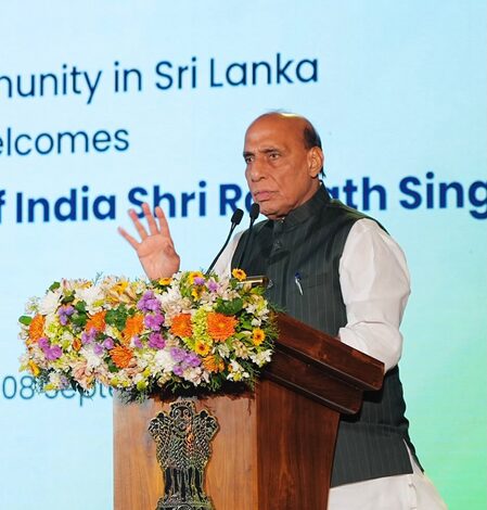 Indian community ‘Sethu’ between India and Sri Lanka: Defence Minister Rajnath Singh in Colombo