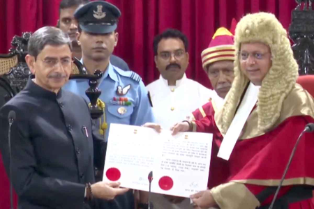 Justice Ravindra Vithalrao Ghuge takes oath as 45th Chief Justice of Calcutta High Court