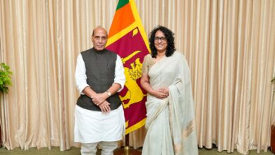Rajnath Singh calls on Sri Lankan PM, discusses development cooperation and civilizational ties Rajnath Singh calls on Sri Lankan PM, discusses development cooperation and civilizational ties