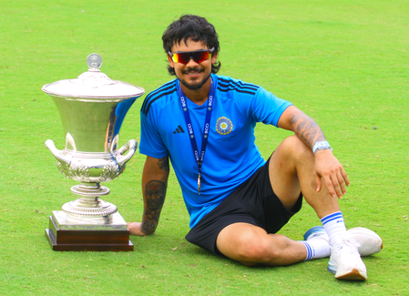 Ishan Kishan extends unbeaten captaincy record with Duleep Trophy win Ishan Kishan extends unbeaten captaincy record with Duleep Trophy win