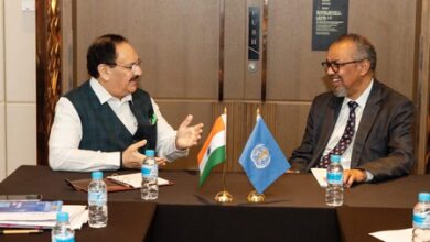 WHO chief meets Nadda, praises India’s healthcare gains, hails progress in maternal, child health