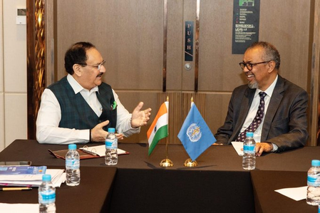 WHO chief meets Nadda, praises India’s healthcare gains, hails progress in maternal, child health WHO chief meets Nadda, praises India’s healthcare gains, hails progress in maternal, child health