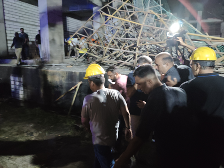 HM Shah speaks to Gujarat CM, Dy CM after slab collapse; all injured workers safe