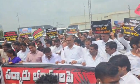 BRS leaders visit plot allegedly allotted to company linked to Telangana CM’s brother