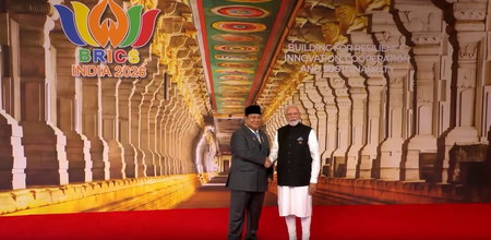 Rameswaram’s Ramanathaswamy Temple forms stunning backdrop as PM Modi welcomes BRICS leaders Rameswaram’s Ramanathaswamy Temple forms stunning backdrop as PM Modi welcomes BRICS leaders