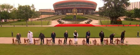 BRICS leaders join PM Modi in tree plantation initiative