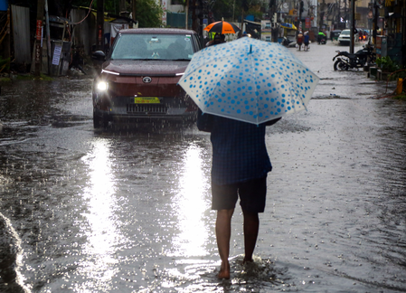 Deep depression crosses Andhra coast, triggering heavy rain Deep depression crosses Andhra coast, triggering heavy rain