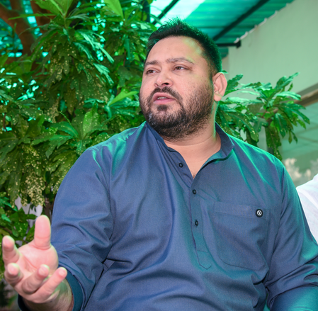 Tejashwi Yadav targets BJP over ‘Aashirwad Ka Diya’ campaign amid Bihar floods Tejashwi Yadav targets BJP over ‘Aashirwad Ka Diya’ campaign amid Bihar floods