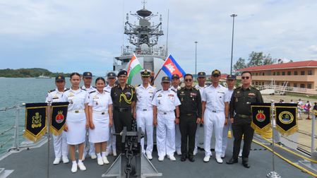 Indian Navy;s INS Kulish arrives at Cambodia’s Ream Naval Base to strengthen maritime cooperation Indian Navy;s INS Kulish arrives at Cambodia’s Ream Naval Base to strengthen maritime cooperation