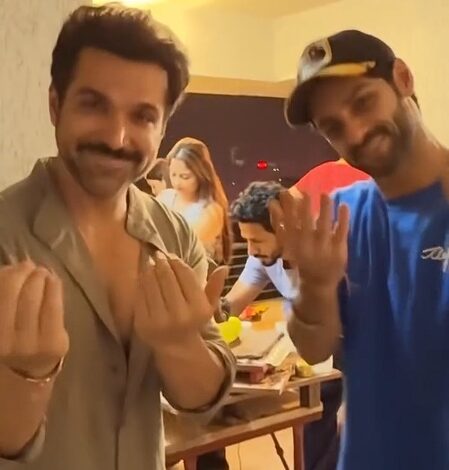 Karan Wahi, Rithvik recreate Smriti Irani’s iconic ‘Kyunki Saas Bhi Kabhi Bahu Thi’ style while showcasing eco-friendly Ganpati idols