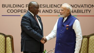 PM Modi, South African President Ramaphosa discuss bilateral ties, global issues PM Modi, South African President Ramaphosa discuss bilateral ties, global issues