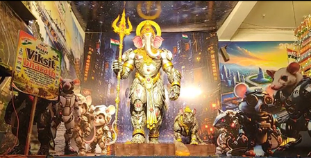 Ganesh Chaturthi: ‘Viksit Bharat’ themed Lord Ganesha idol in Hyderabad draws devotees 