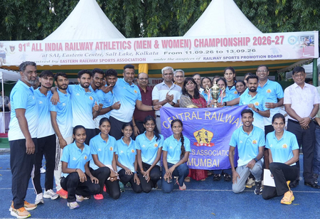 Central Railway emerges champion in Railway Athletics tournament
