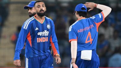 Chakaravarthy ruled out of T20Is against Afghanistan due to side strain