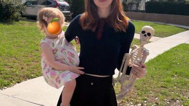 Karen Gillan says daughter’s skeleton obsession has her ‘walking around’ with bones