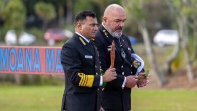 Indian Navy Chief accorded warm Maori welcome at New Zealand naval base in Auckland