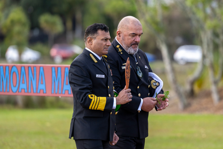 Indian Navy Chief accorded warm Maori welcome at New Zealand naval base in Auckland